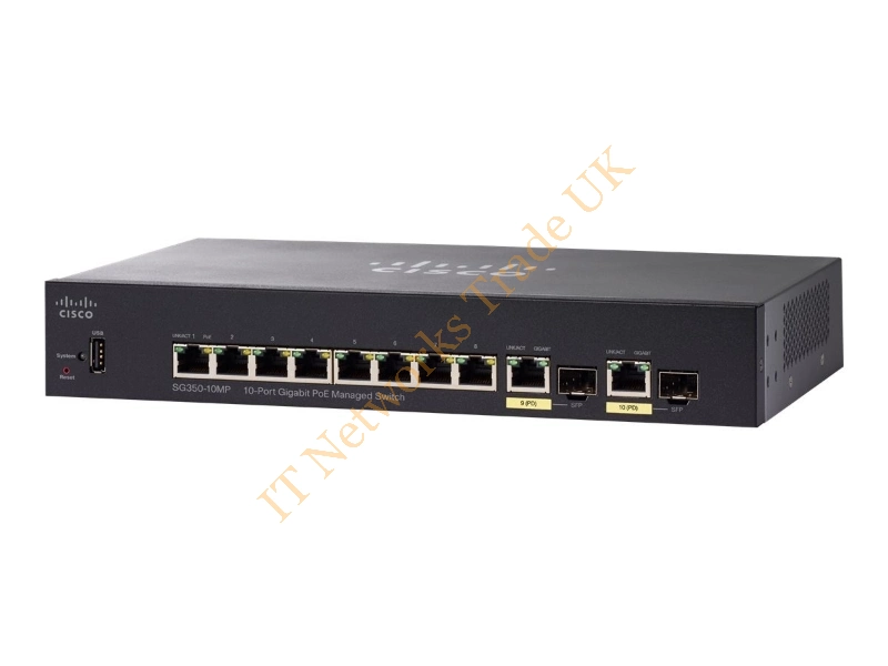 SG350-10MP-K9 Cisco SFP+ 8-Port 10GB/s Ethernet Network Switch for 350 Series