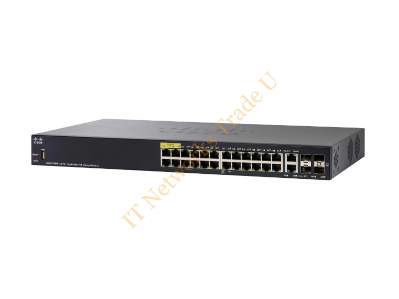 SG350-28MP-K9 Cisco SG350 28-Port x 1000Base-T RJ-45 PoE Managed Gigabit Ethernet Network Switch