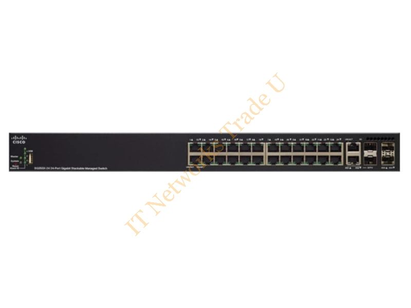 SG350X-24MP-K9-EU - Cisco SG350X-24MP Managed L3 Gigabit Ethernet (10/100/1000) Power over Ethernet (PoE) 1U Black Network Switch