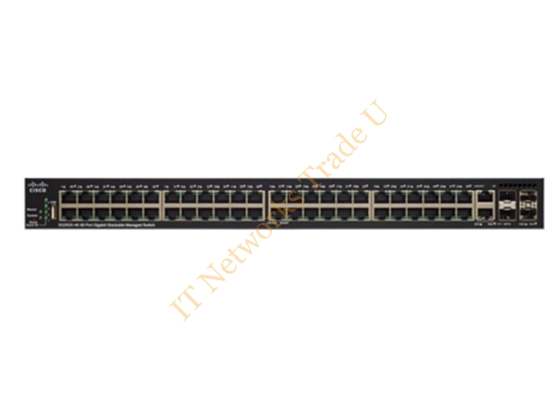 SG350X-48-K9-UK - Cisco SG350X-48-K9 Managed L3 Gigabit Ethernet (10/100/1000) 1U Black Network Switch