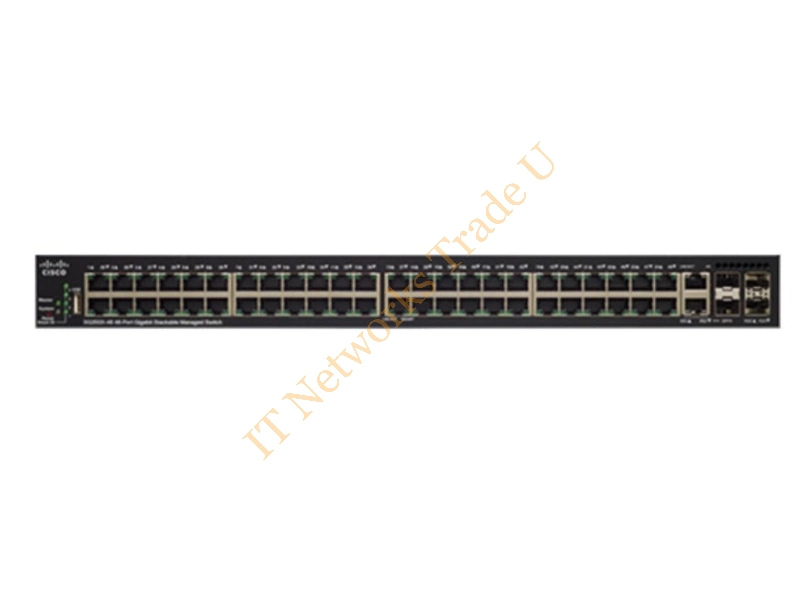 SG350X-48P-K9-EU - Cisco SG350X-48P Managed L3 Gigabit Ethernet (10/100/1000) Power over Ethernet (PoE) 1U Black Network Switch