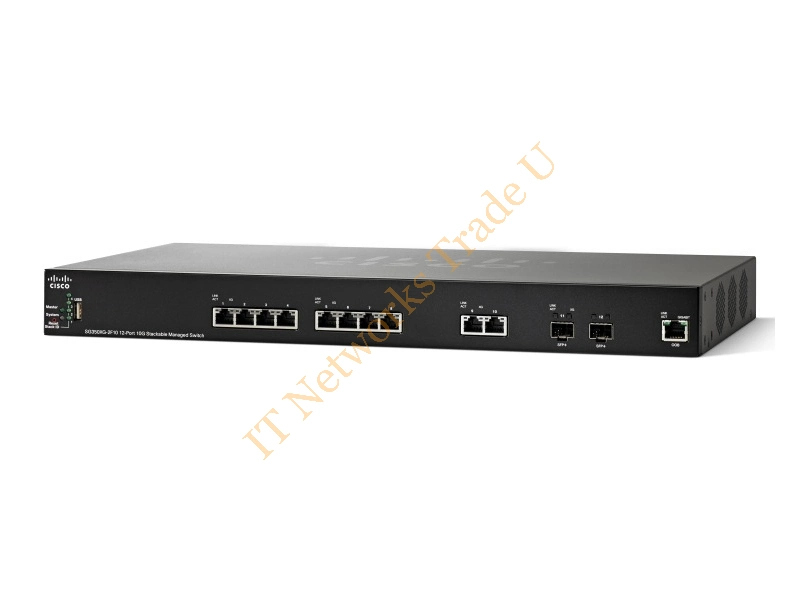SG350XG-2F10-K9-UK - Cisco SG350XG-2F10-K9 Managed L3 10G Ethernet (100/1000/10000) 1U Black Network Switch