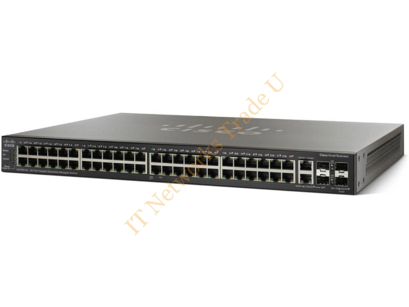 SG500-52MP-K9-G5 - Cisco SG500-52MP Managed network switch L2 Gigabit Ethernet (10/100/1000) Power over Ethernet (PoE) 1U Black