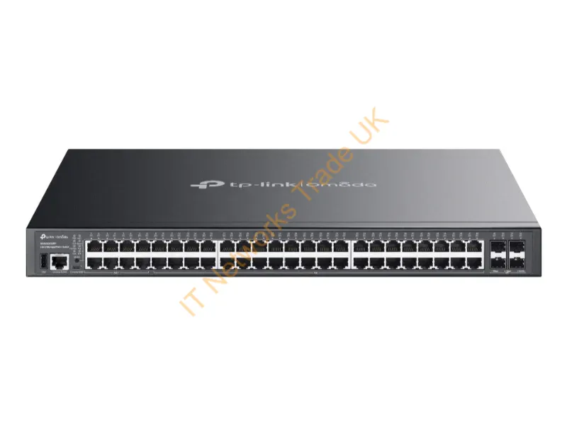 SG5452XMPP - Tp-Link Omada Sg5452Xmpp Network Switch Managed L3 Gigabit Ethernet (10/100/1000) Power Over Ethernet (Poe) Black
