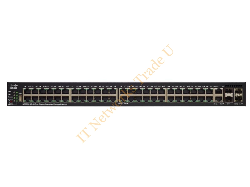 SG550X-48-K9-UK - Cisco SG550X-48 Managed L3 Gigabit Ethernet (10/100/1000) 1U Black, Grey Network Switch