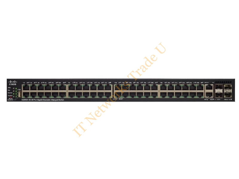 SG550X-48MP-K9-EU - Cisco SG550X-48MP Managed L3 Gigabit Ethernet (10/100/1000) Power over Ethernet (PoE) 1U Black,Grey Network Switch