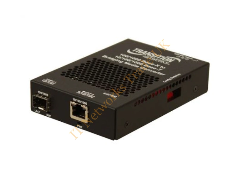 SGFEB1019-130-NA Transition Networks 2-Port Single-Mode 10/100/1000Base-T / 1000Base-LX Rail/Wall-Mountable Transceiver Media Converter Networking Accessory