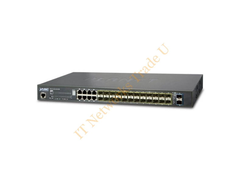 SGS-5220-24S2XR - Planet SGS-5220-24S2XR Managed network switch L2+ 1U Black network switch