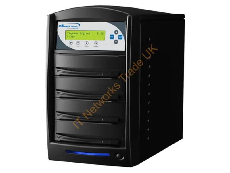 SHARK-S3T-BK - Vinpower Digital Sharkcopier 1:3 Optical Disc Duplicator Black 3 Copies