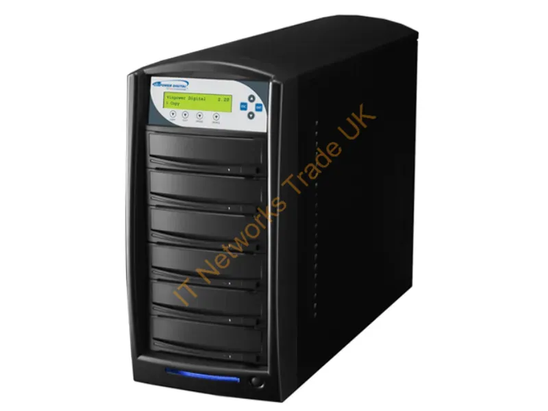 SHARK-S5T-BK - Vinpower Digital Sharkcopier 1:5 Optical Disc Duplicator Black 5 Copies