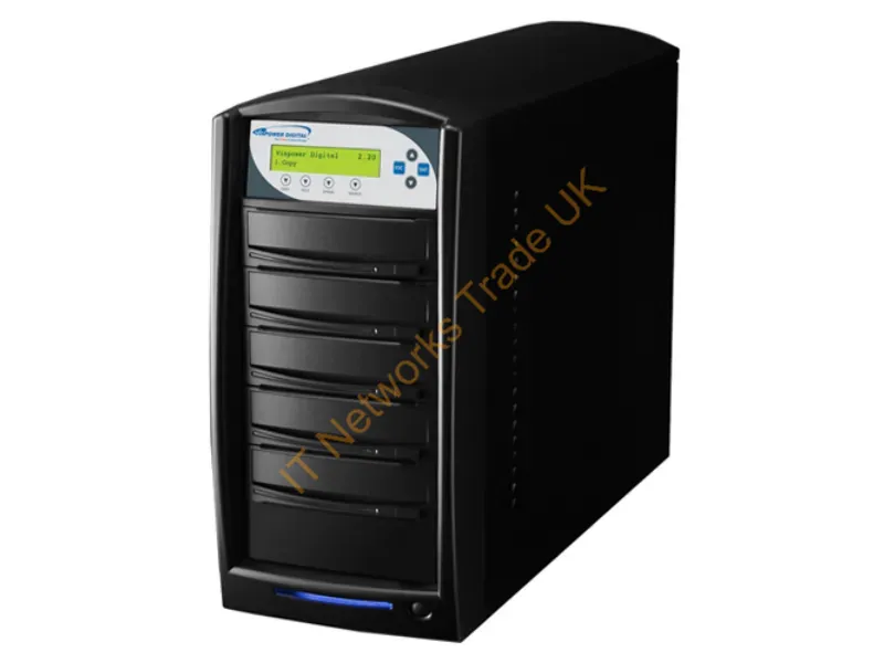 SHARKNET-4T-DVD-BK - Vinpower Digital Sharknet Dvd/Cd 1:4 Optical Disc Duplicator Black 4 Copies
