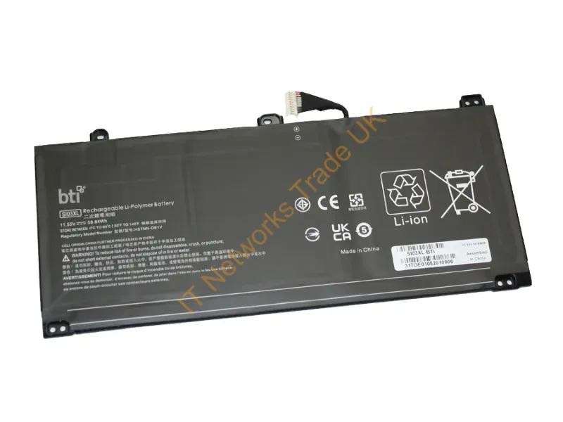 SI03XL-BTI - Bti Si03Xl- Industrial Rechargeable Battery Lithium-Ion (Li-Ion) 4840 Mah 11.55 V
