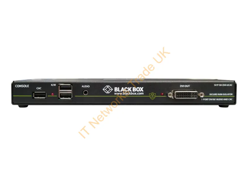 SI1P-SH-DVI-UCAC - Black Box Secure Isolator, Single-Port,Dvi-I,Kb/Mo