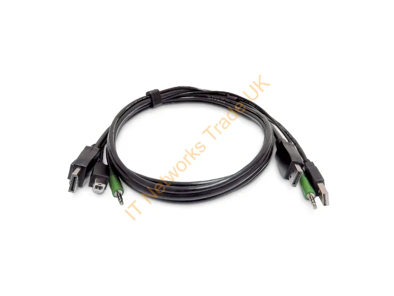 SK2DPMMKVM10-TAA - Startech.Com Sk2Dpmmkvm10-Taa Kvm Cable Black 118.1" (3 M)