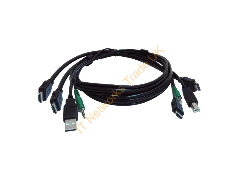 SKVMCBL-2HDMI-10TAA - Black Box Skvmcbl-2Hdmi-10Taa Kvm Cable 119.7" (3.04 M)