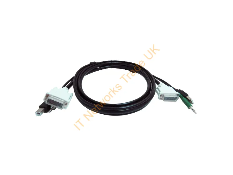 SKVMCBL-DVI-06TAA - Black Box Skvmcbl-Dvi-06Taa Kvm Cable Black, White 70.9" (1.8 M)