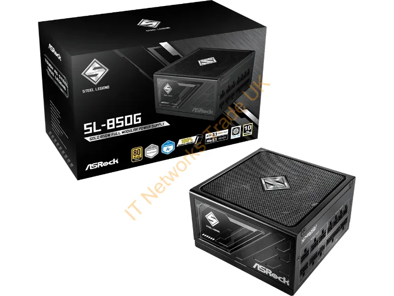SL-850G - Asrock Sl-850G Steel Legend Power Supply Unit 850 W 20+4 Pin Atx Atx Black
