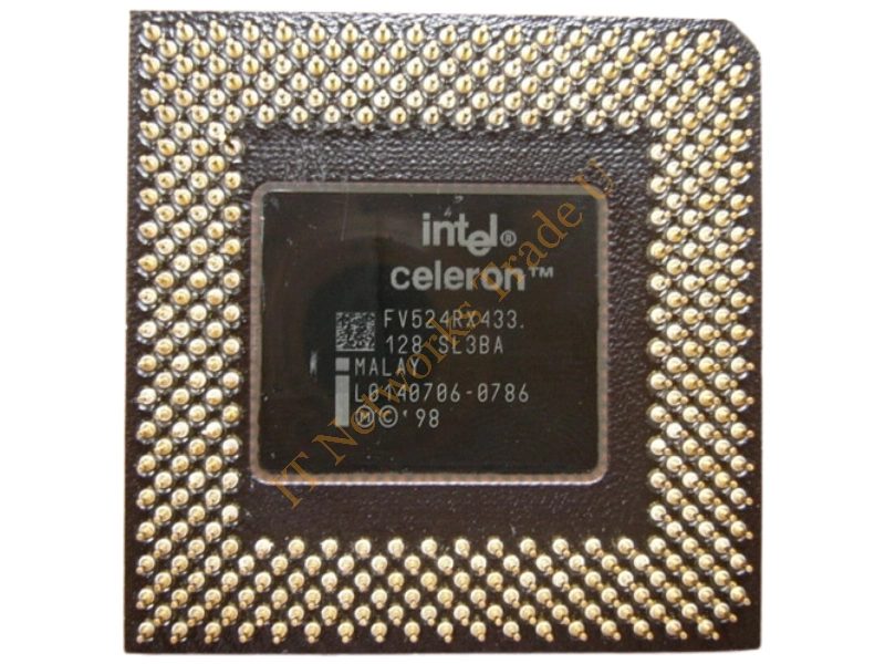 SL3BA-1 Intel Celeron 1-Core 433MHz 66MHz FSB 128KB L2 Cache Socket PPGA370 / SEPP540 Retail Processor