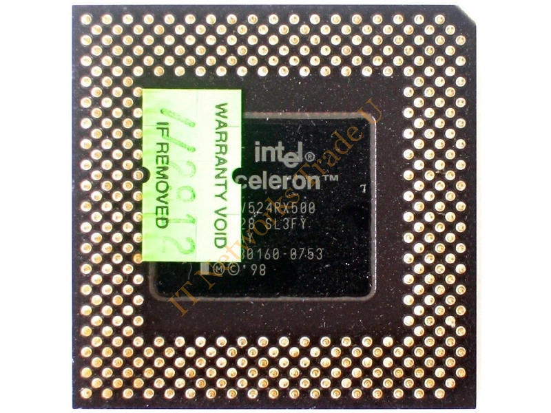 SL3FY5 Intel Celeron 1-Core 500MHz 66MHz FSB 128KB L2 Cache Socket PPGA370 Retail Processor