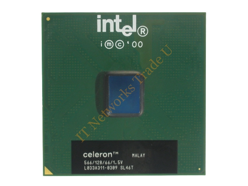 SL46T-2 Intel Celeron 1-Core 566MHz 66MHz FSB 128KB L2 Cache Socket PPGA370 Retail Processor