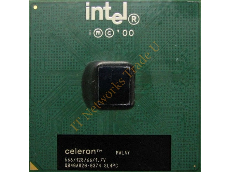 SL4PC-5 Intel Celeron 1-Core 566MHz 66MHz FSB 128KB L2 Cache Socket PPGA370 Retail Processor