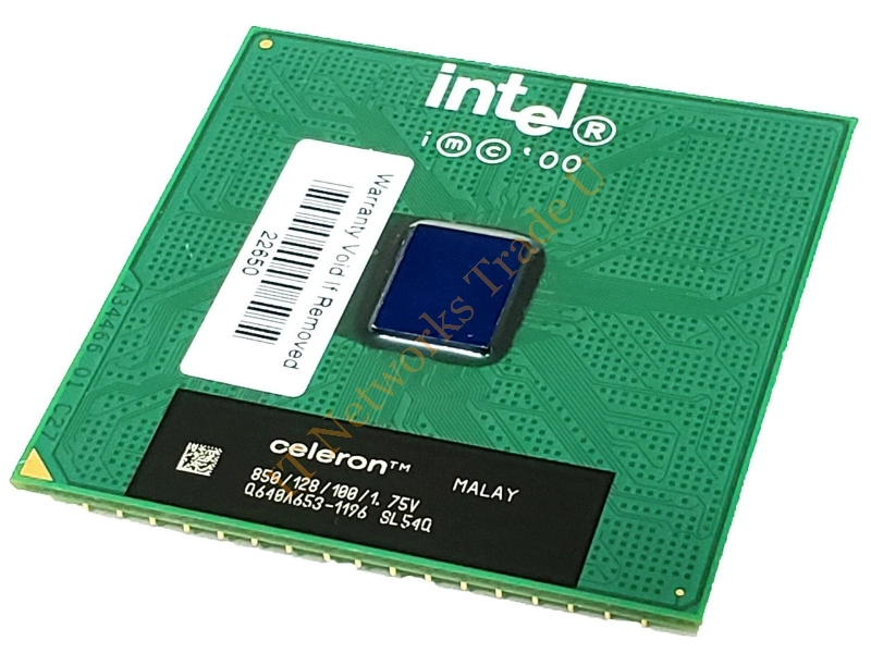 SL54Q-5 Intel Celeron 1-Core 850MHz 100MHz FSB 128KB L2 Cache Socket PPGA370 Retail Processor