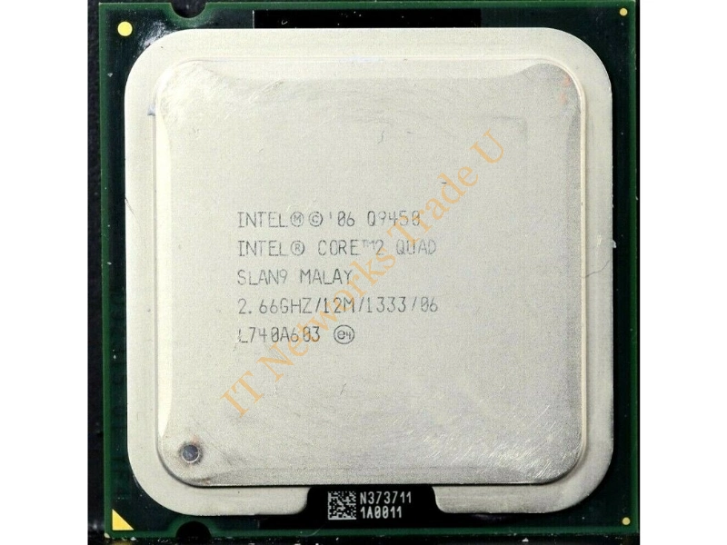 SLAN9 Intel Core 2 Quad Q9450 4-Core 2.66GHz 1333MHz FSB 12MB L2 Cache Socket LGA775 Retail Processor