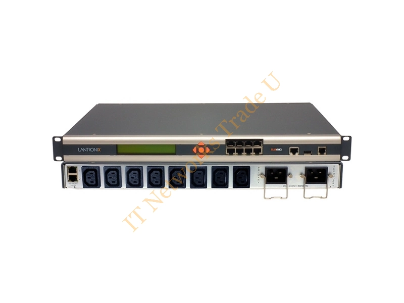 SLB8824KIT-EU - Lantronix Branch Office Manager 8AC outlet(s) Black power distribution unit (PDU)