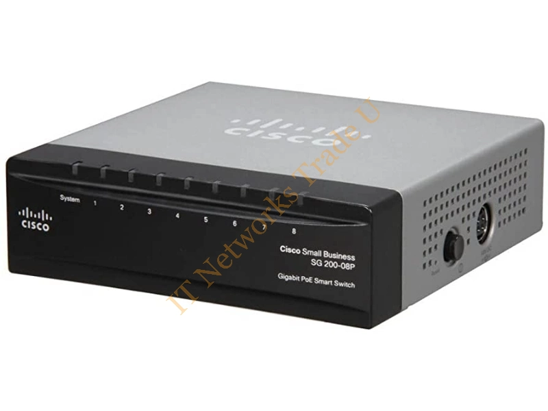Cisco Small Business Smart 200 Series (SLM2008PT-NA) 8 Ports Network Switch