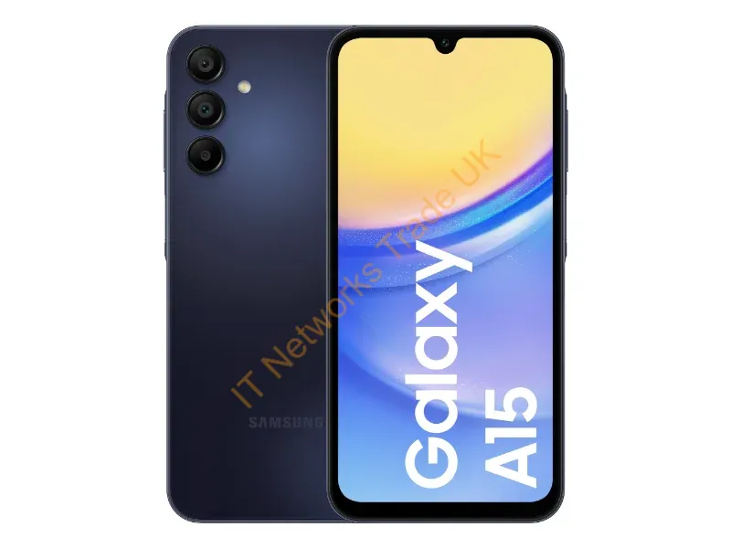SM-A155FZKDEUB - Samsung Galaxy A15 16.5 cm (6.5") Dual SIM Android 14 4G USB Type-C 4 GB 128 GB 5000 mAh Black, Blue