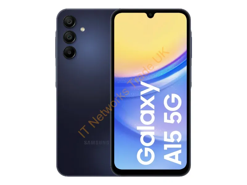 SM-A156BZKDEUB - Samsung Galaxy SM-A156B 16.5 cm (6.5") Dual SIM Android 14 5G USB Type-C 4 GB 128 GB 5000 mAh Black, Blue