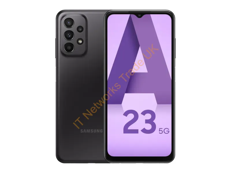 SM-A236BZKUEUB - Samsung Galaxy A23 5G SM-A236B 16.8 cm (6.6") Dual SIM Android 12 USB Type-C 4 GB 64 GB 5000 mAh Black
