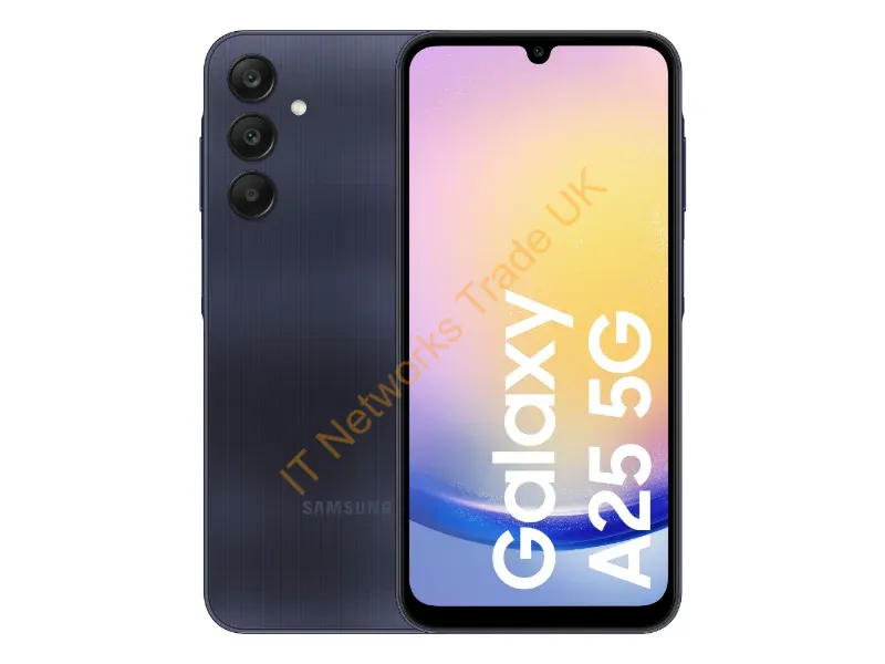 SM-A256BZKDEUB - Samsung Galaxy A25 5G SM-A256B 16.5 cm (6.5") Dual SIM Android 14 USB Type-C 6 GB 128 GB 5000 mAh Black, Blue