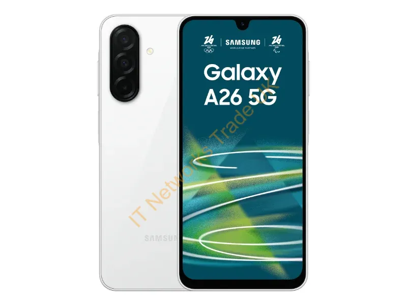 SM-A266BZWBEUE - Samsung Galaxy A26 17 cm (6.7") Hybrid Dual SIM Android 15 5G USB Type-C 6 GB 128 GB 5000 mAh White