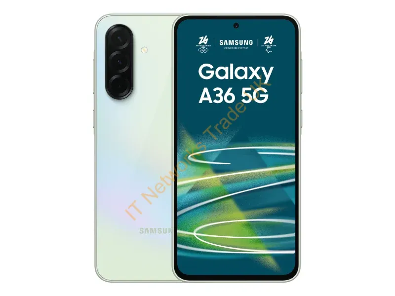 SM-A366BLGBEUE - Samsung Galaxy A36 5G 17 cm (6.7") Dual SIM Android 15 USB Type-C 6 GB 128 GB 5000 mAh Lime