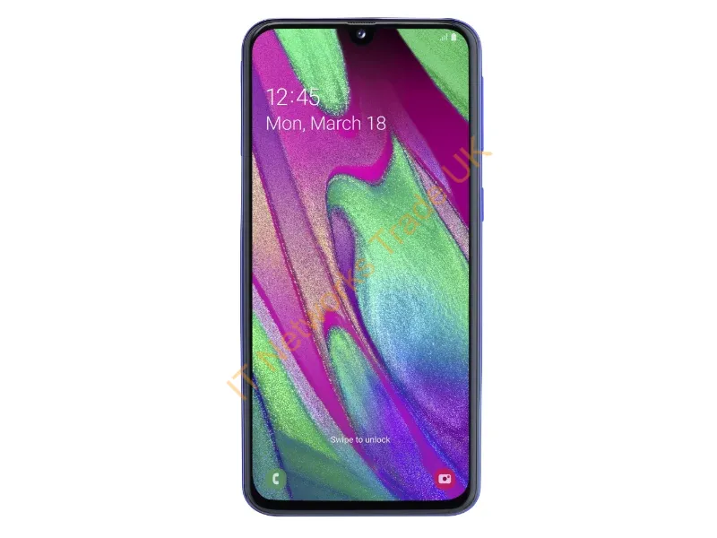 SM-A405FZBDBTU - Samsung Galaxy A40 15 cm (5.9") Dual SIM Android 9.0 4G USB Type-C 4 GB 64 GB 3100 mAh Blue