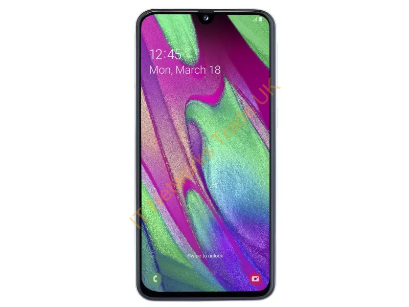 SM-A405FZWDBTU - Samsung Galaxy A40 15 cm (5.9") Dual SIM Android 9.0 4G USB Type-C 4 GB 64 GB 3100 mAh White