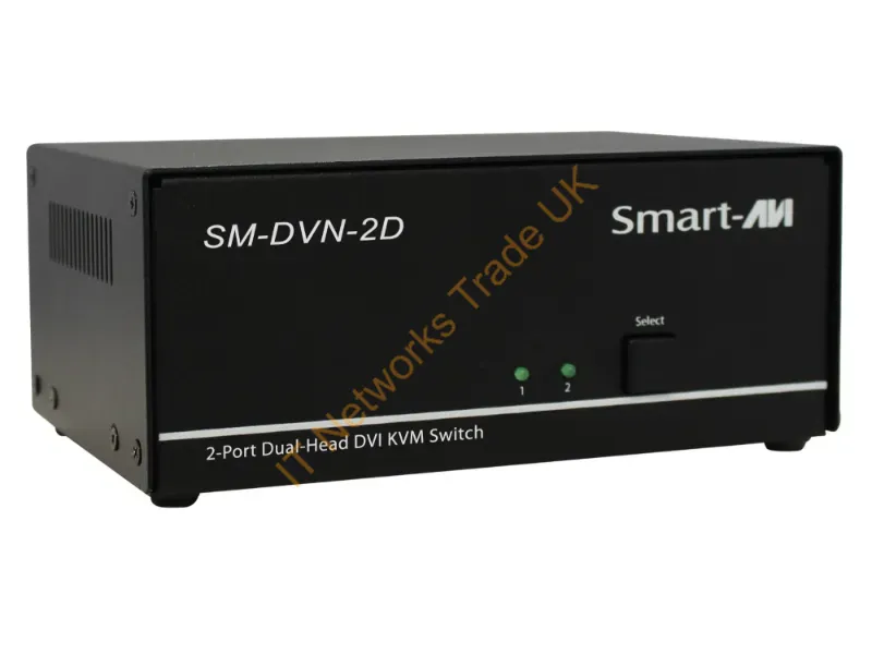SM-DVN-2D - Smart-Avi Sm-Dvn-2D Kvm Switch Black