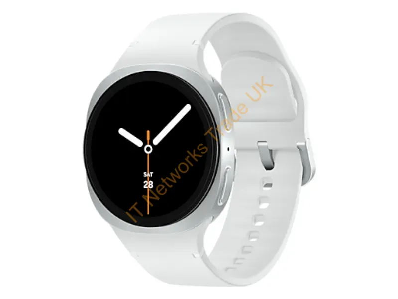 SM-L320NZSAEUB - Samsung Galaxy Watch 8 3.3 cm (1.3") AMOLED 40 mm Digital 438 x 438 pixels Touchscreen Silver Wi-Fi GPS (satellite)