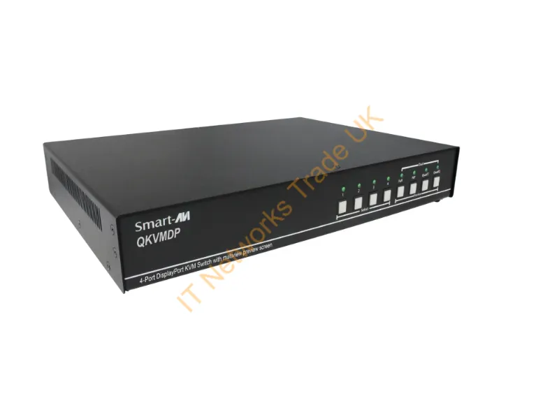 SM-QKVMDP-S - Smart-Avi Qkvm-Dp Kvm Switch Black