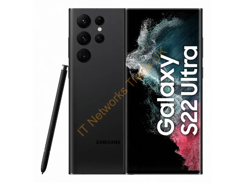 SM-S908BZKHEUB - Samsung Galaxy S22 Ultra SM-S908B 17.3 cm (6.8") Dual SIM Android 12 5G USB Type-C 12 GB 512 GB 5000 mAh Black