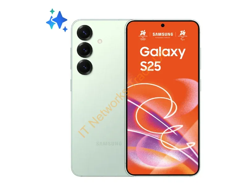 SM-S931BLGDEUE - Samsung Galaxy S25 15.8 cm (6.2") Dual SIM Android 15 5G USB Type-C 12 GB 128 GB 4000 mAh Mint colour