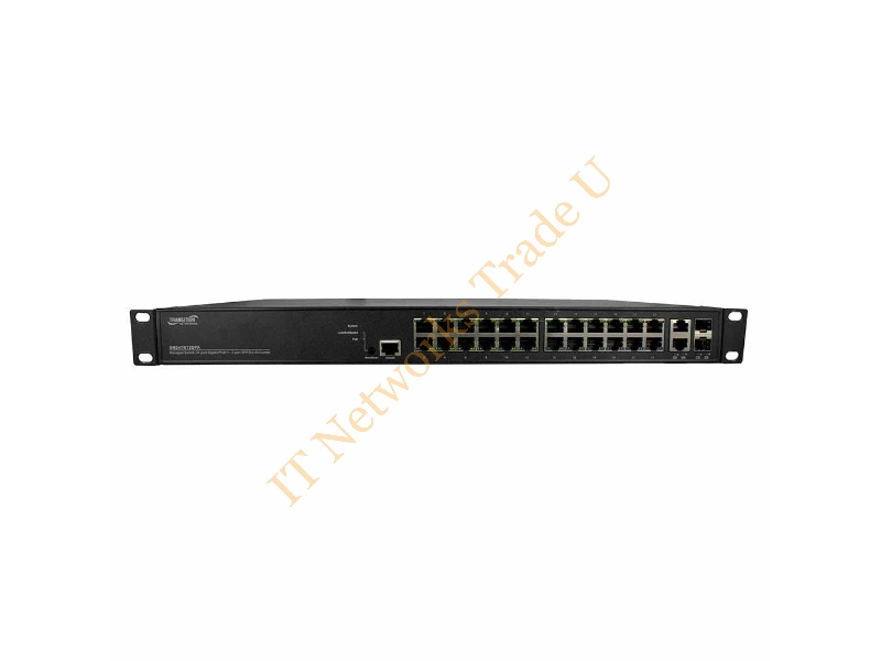 SM24TBT2DPA-NA Transition Networks 24-Port 10/100/1000Base-T / 1000Base-X PoE++ SFP (mini-GBIC) Managed Ethernet Network Switch