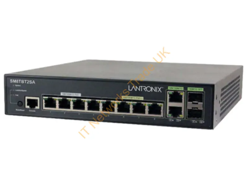SM8TBT2SA-NA - Lantronix Managed Switch W/ 8