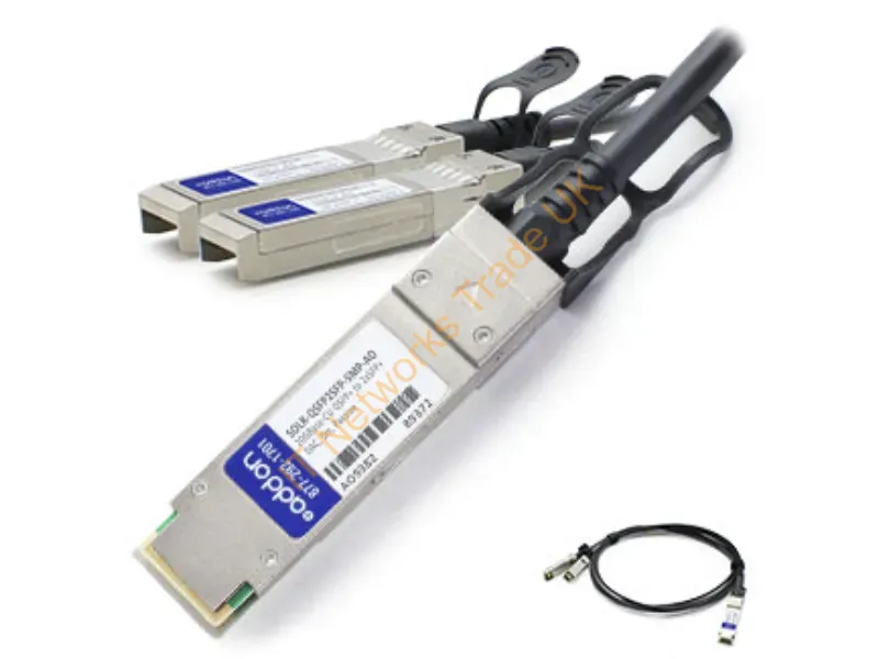 SOLR-QSFP2SFP-5MP-AO - Addon Networks Qsfp+/2Xsfp+ 5 M Infiniband/Fibre Optic Cable 196.9" (5 M) Qsfp+ 2X Sfp+ Black