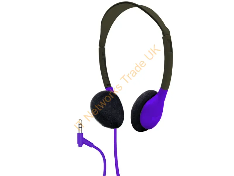 SOP-HA2PPL - Hamiltonbuhl Sop-Ha2Ppl Headphones/Headset Wired Head-Band Education Black, Purple