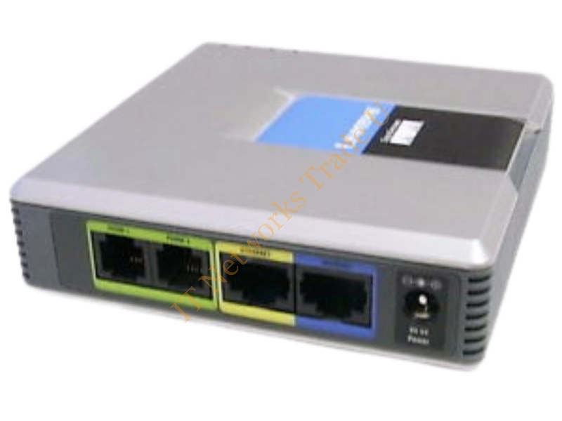 SPA2102 Cisco Dual-Port RJ-45 10Base-T/100Base-TX Fast Ethernet VoIP Phone Adapter with Router