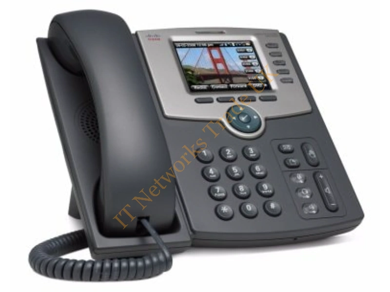 SPA525G2-RF Cisco Reman 5 Line IP Phone Col Poe 802.11G Bt