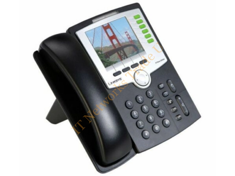 SPA962 Linksys Linksys 6-Line 2-Ethernet Port Switch PoE and Color Display IP Telephone Network Switch