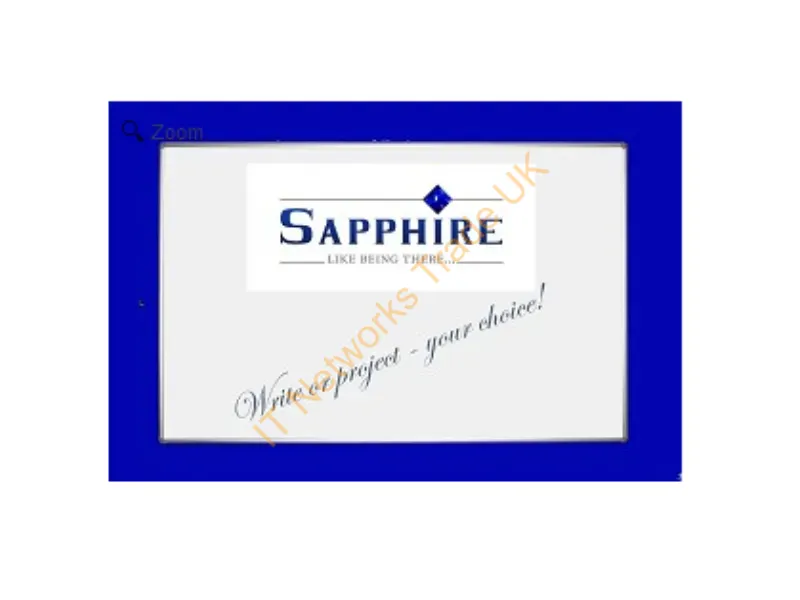 SPB1800 - Sapphire AV Harmony whiteboard 1760 x 1160 mm